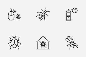 Fumigação de Pragas Pacote de Ícones