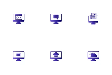 Função do computador Pacote de Ícones