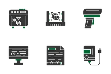 Funções do computador Pacote de Ícones