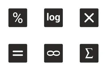 Funções matemáticas Pacote de Ícones