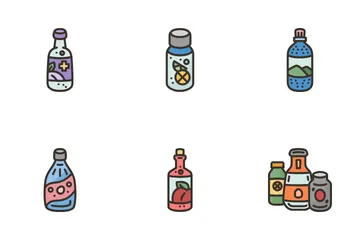Functional Beverages Icon Pack