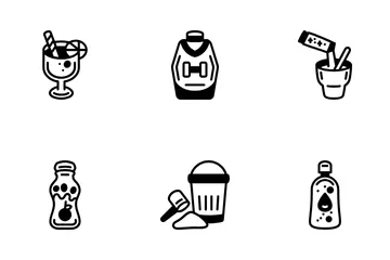 Functional Beverages Icon Pack