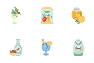 Functional Beverages Icon Pack