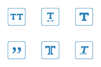 Functions Of Formatting Texts Icon Pack