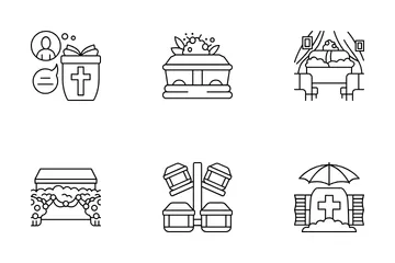 Funeral Service Icon Pack