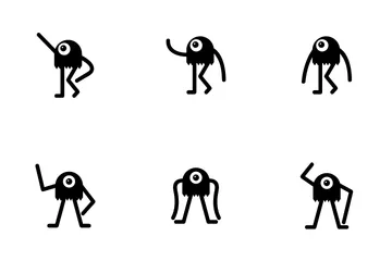 Funny Monster Character Icon Pack