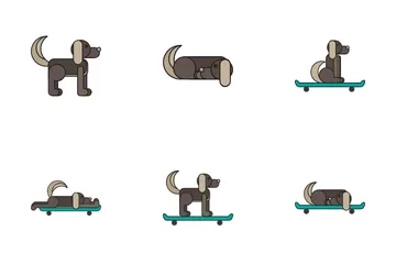 Funny Puppy Characters Icon Pack