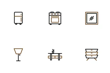Furniture And Home Decoration Icon Pack