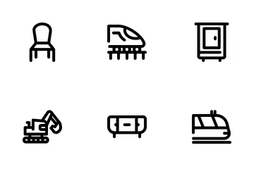 Furniture And Transportation Icon Pack