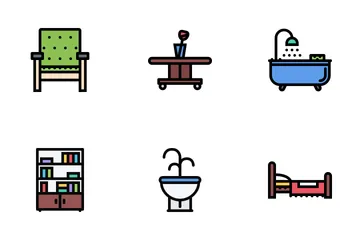Furniture Colored Icon Pack