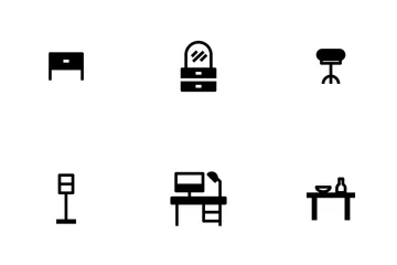 Furniture Fill Icon Pack