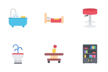 Furniture Flat Icon Pack