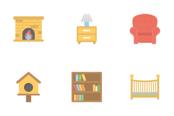 Furniture Flat Colored Icons 1 Icon Pack