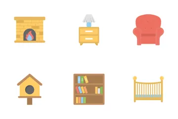 Furniture Flat Colored Icons 1 Icon Pack