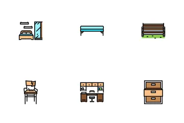 Furniture For Home And Backyard Icon Pack