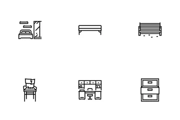 Furniture For Home And Backyard Icon Pack