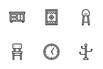 Furniture & Home Decoration Icon Pack