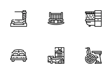 Furniture House Room Interior Icon Pack