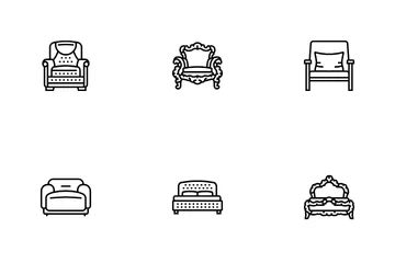 Furniture Luxury Interior Home Icon Pack