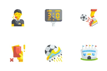 Futbol y futbol Paquete de Iconos