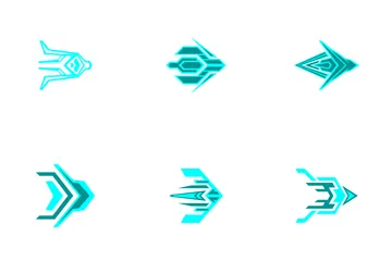 Futuristic Arrow HUD Technology Icon Pack