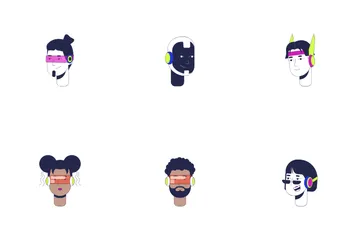 Futuristic People Icon Pack