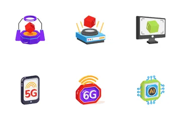 Futuristic Technology Icon Pack