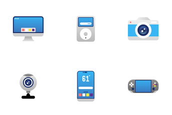 Gadget Flat Color Icon Pack