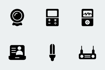 Gadgets Glyphs Icons Icon Pack