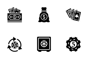 Gambling Solid Icons Icon Pack