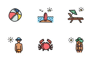 Garabatos de playa Icon Pack