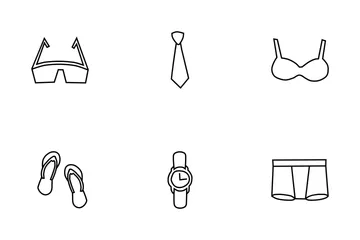 Garabatos de ropa Paquete de Iconos