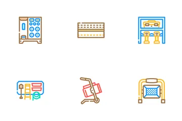Garage Accessories Tool Service Icon Pack