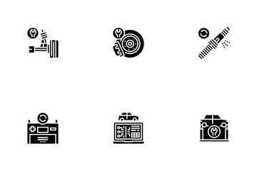 Garagem de serviço de carro Pacote de Ícones