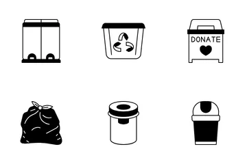 Garbage Bins Icon Pack