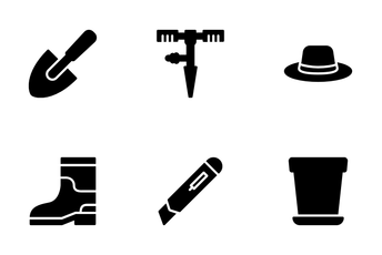 Gardening Tools Icon Pack