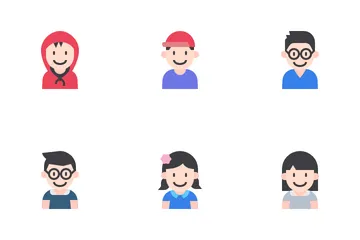 Avatar infantil Pacote de Ícones