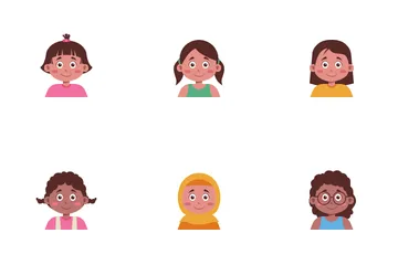 Avatar infantil Pacote de Ícones