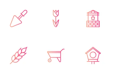 Gartenarbeit Symbolpack