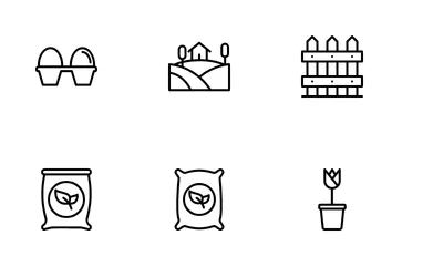 Gartenarbeit Symbolpack