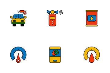 Gas Station Icon Pack