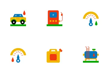 Gas Station Icon Pack