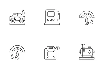 Gas Station Icon Pack