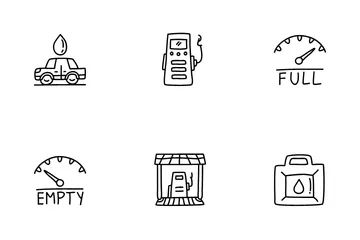 Gas Station Icon Pack