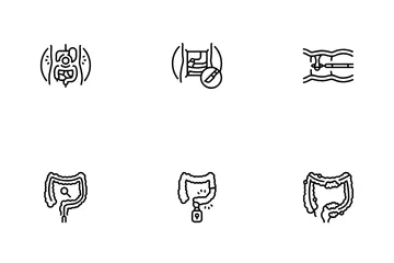 Gastroenterologist Doctor Stomach Icon Pack