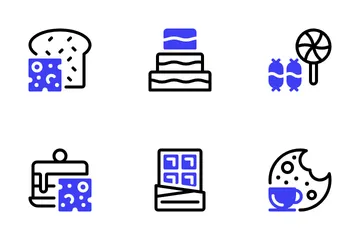 Gâteau Et Bonbons Icon Pack