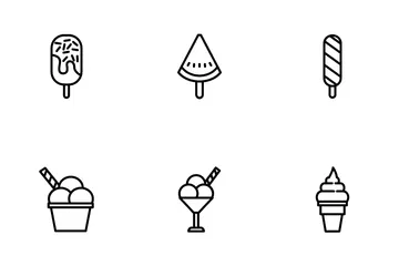 Gâteau Et Glace Pack d'Icônes