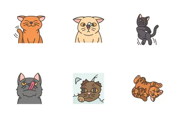 Emoción del gato Paquete de Iconos