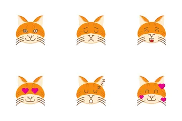 Emoji de gato Pacote de Ícones