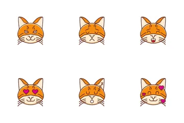 Emoji de gato Pacote de Ícones